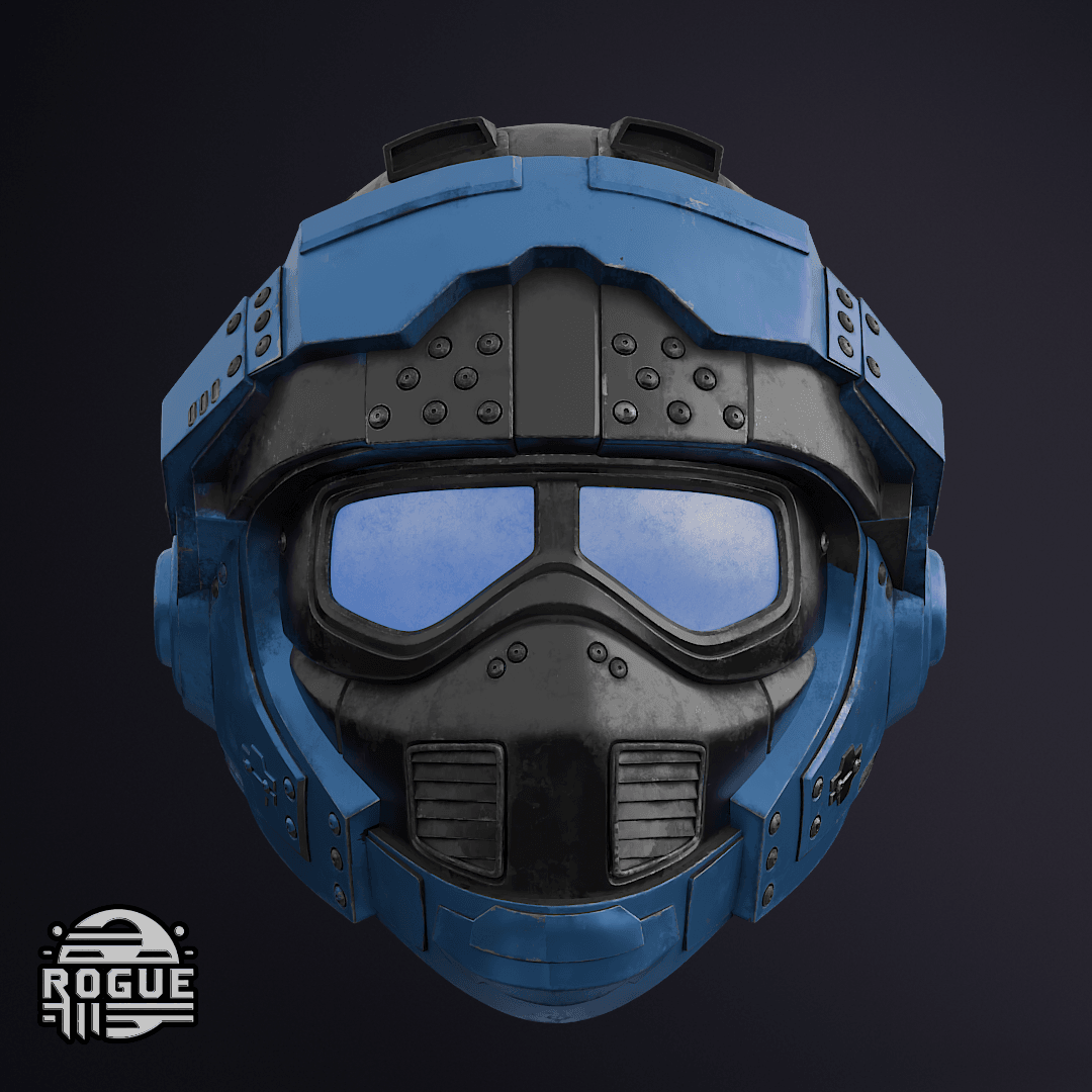 Benjamin Carmine Helmet 3d model