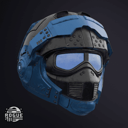 Benjamin Carmine Helmet 3d model