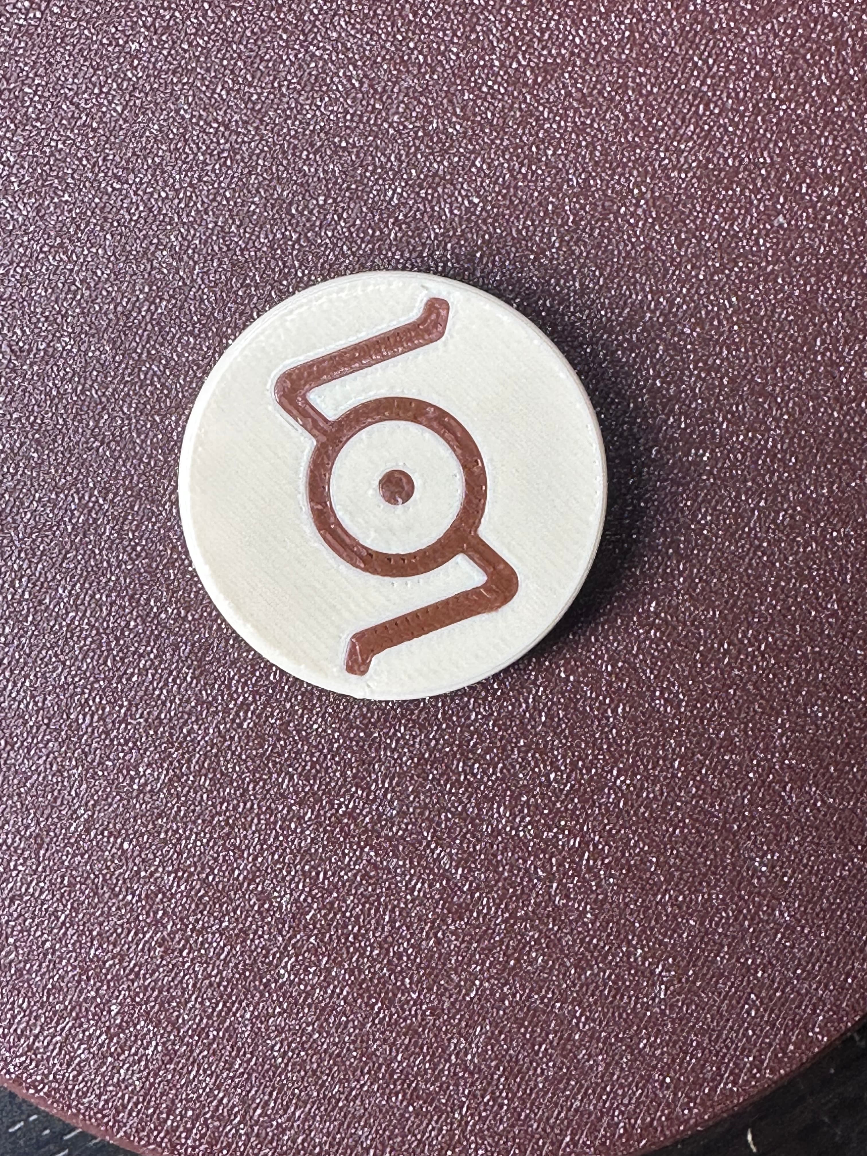 POKEMON UNOWN MMU FRIDGE MAGNET "S" 3d model