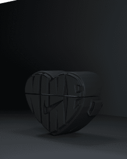 #4 Nike Airpods pro 1/2 case 3d model