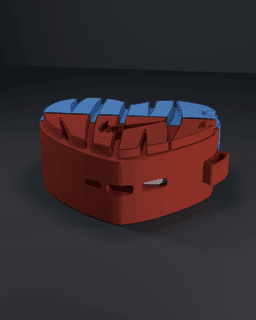 #4 Nike Airpods pro 1/2 case 3d model