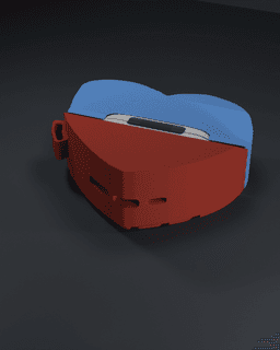 #4 Nike Airpods pro 1/2 case 3d model