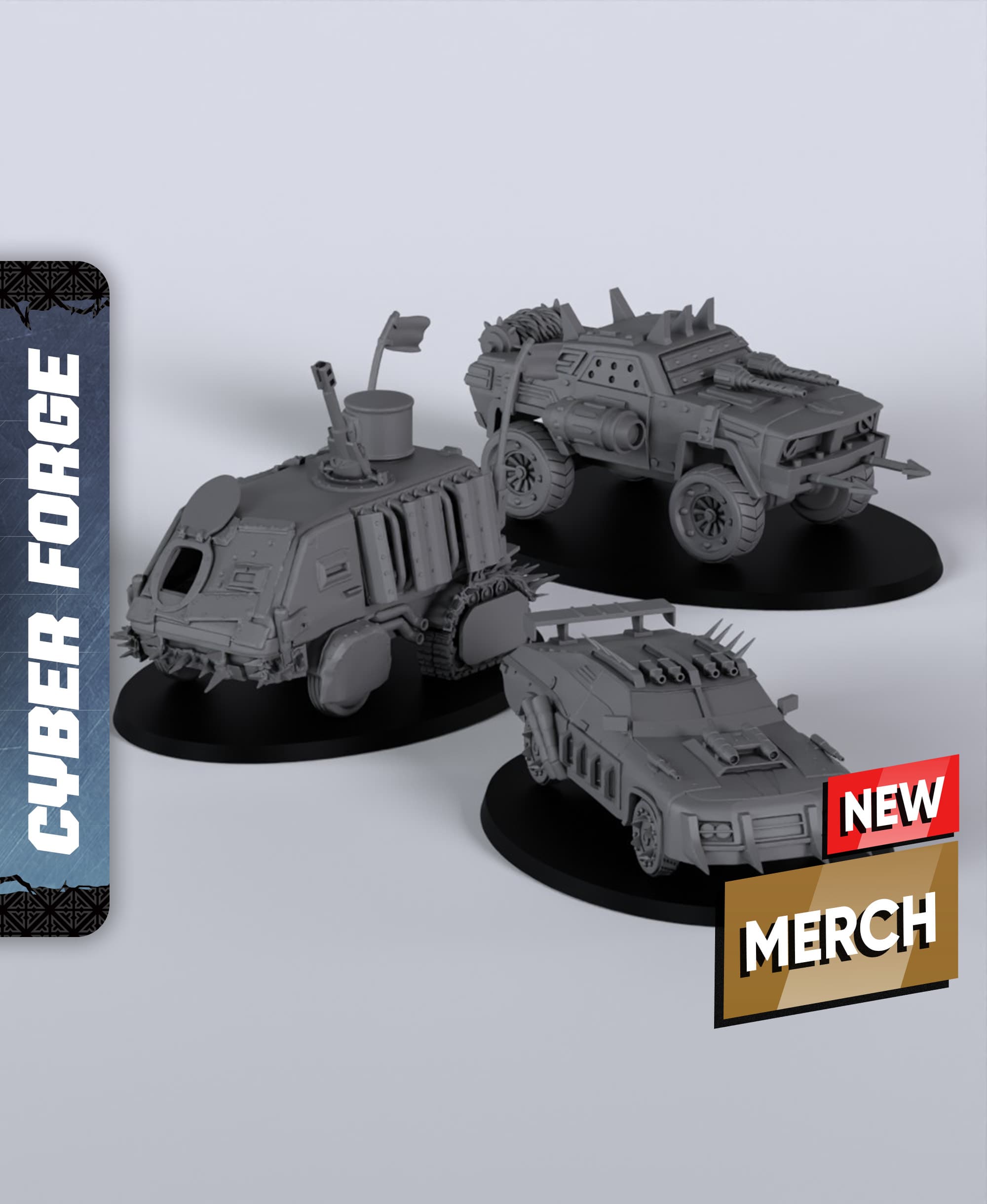Scrap Vehicles - With Free Cyberpunk Warhammer - 40k Sci-Fi Gift Ideas for RPG and Wargamers 3d model