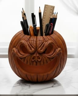 Scary Face Pumpkin 3d model