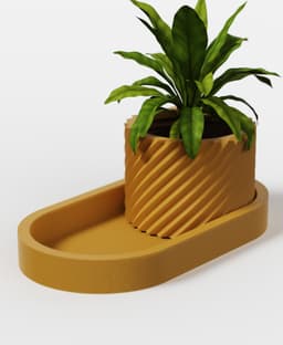Mini planter - OON Collection 3d model
