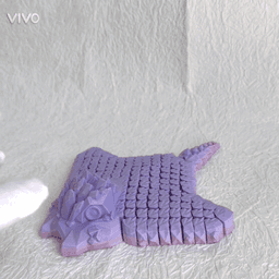 Flexi Cute Crystal Manta Ray 3d model