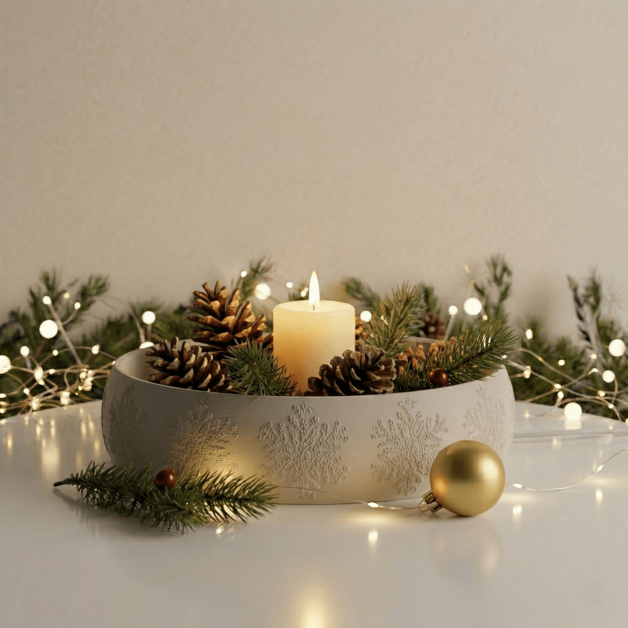 Christmas bowl 3d model