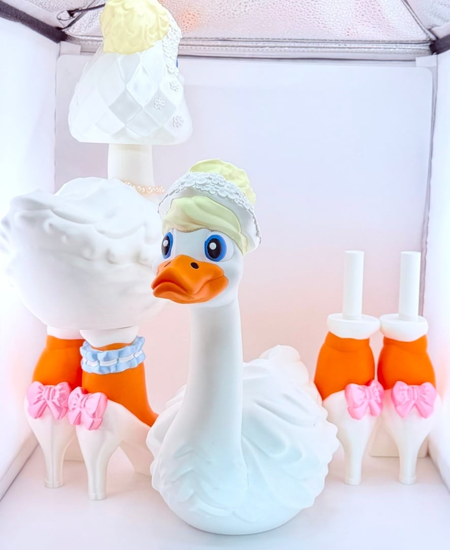 Bride Goose Gear for Porch Goose 3d model