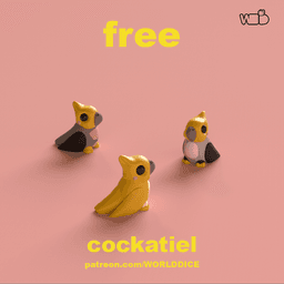 cocatiel 3d model