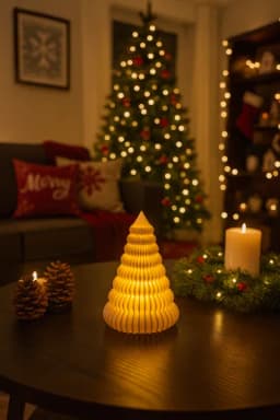 Christmas Ribbed LED Christmas Tree 3d model