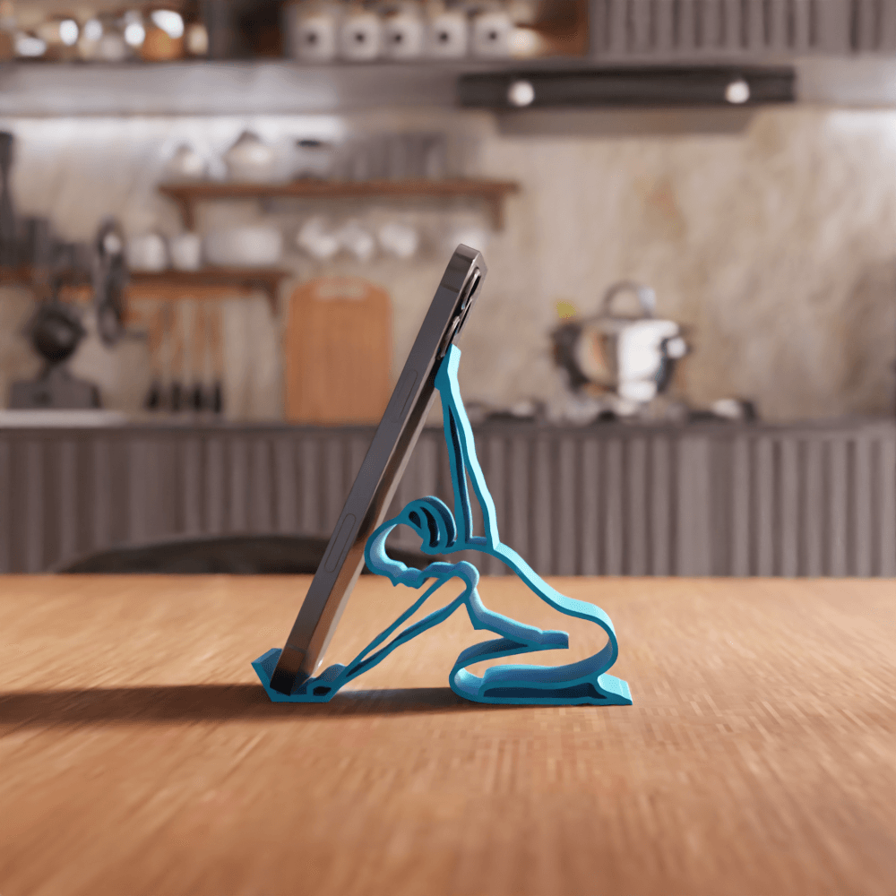 Zen Yoga Pose Functional Mobile Phone Stand 3d model