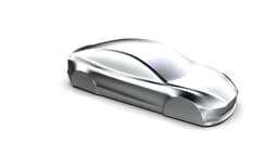 Tesla Model 3 Speedform Automotive Sculpture Keychain 3D print file 3d model