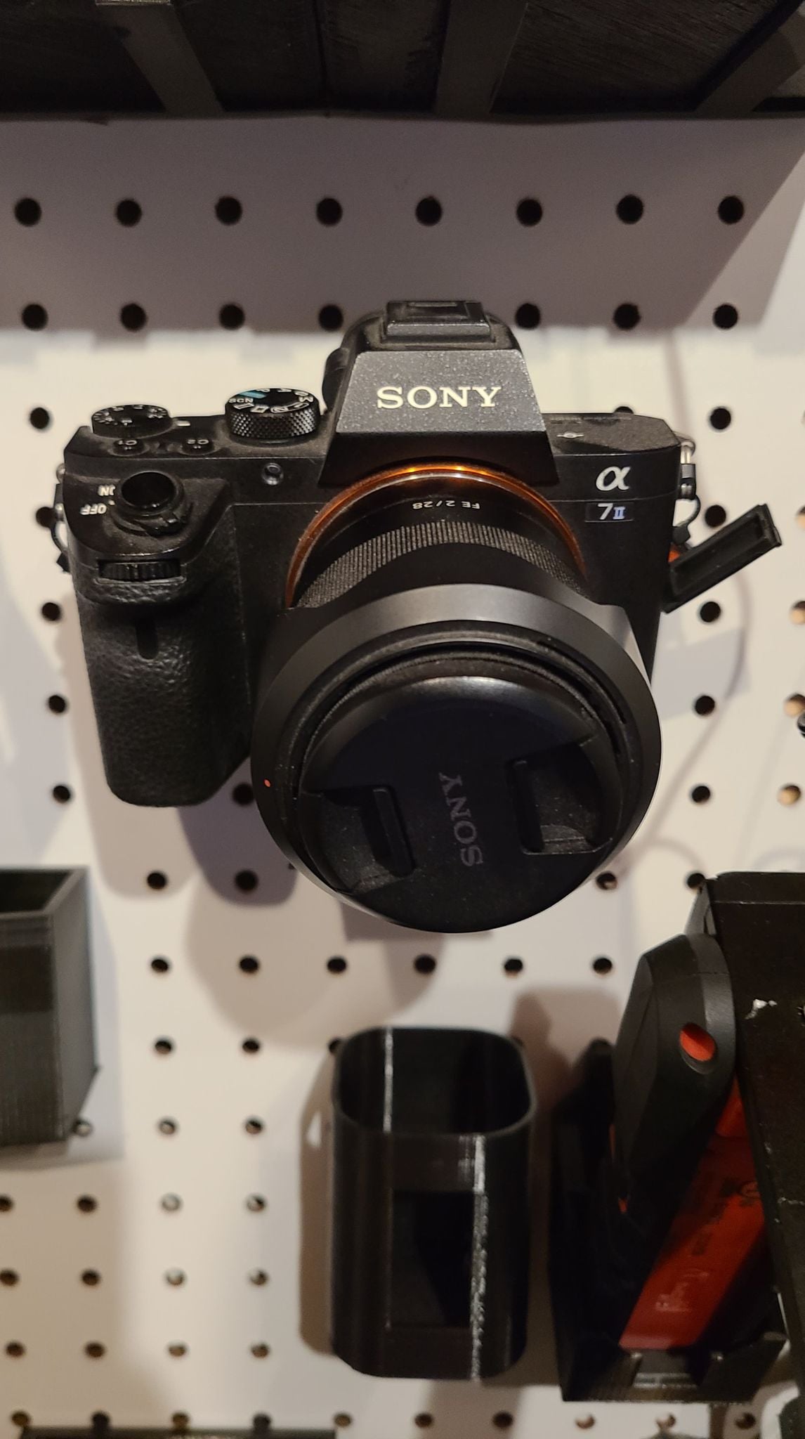 Camera pegboard mount 3d model
