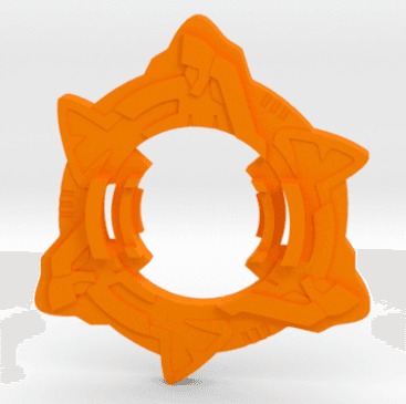 BEYBLADE TRYGLE-2 | COMPLETE | PLASTIC GEN SERIES 3d model