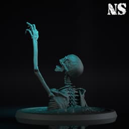 Rising Skeleton 03 3d model