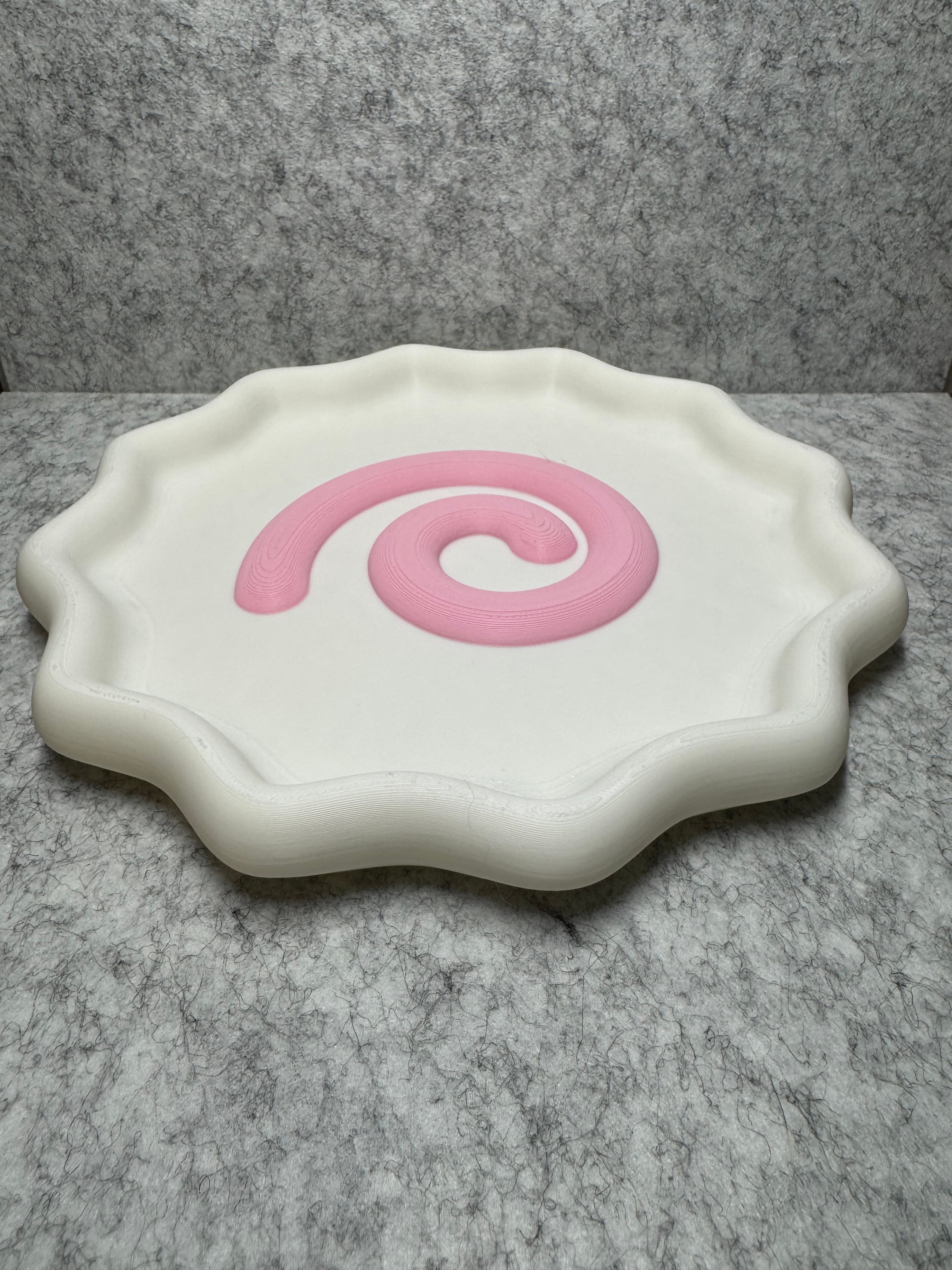 Fishcake Trinket Tray Dish 3d model