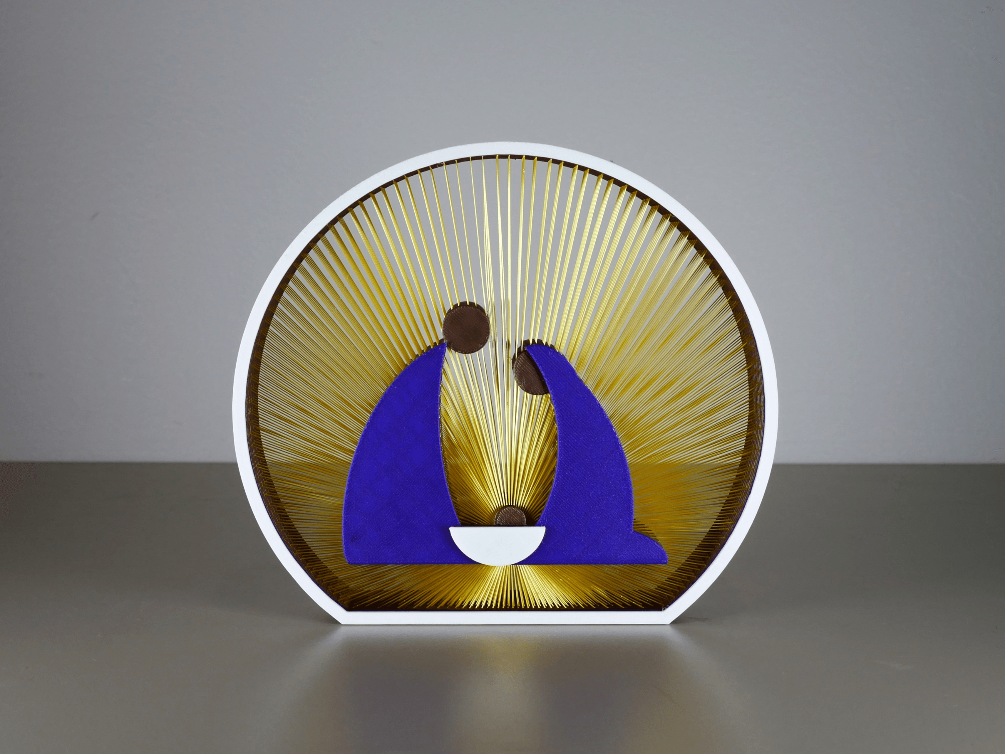 Christmas Nativity String Art 3d model