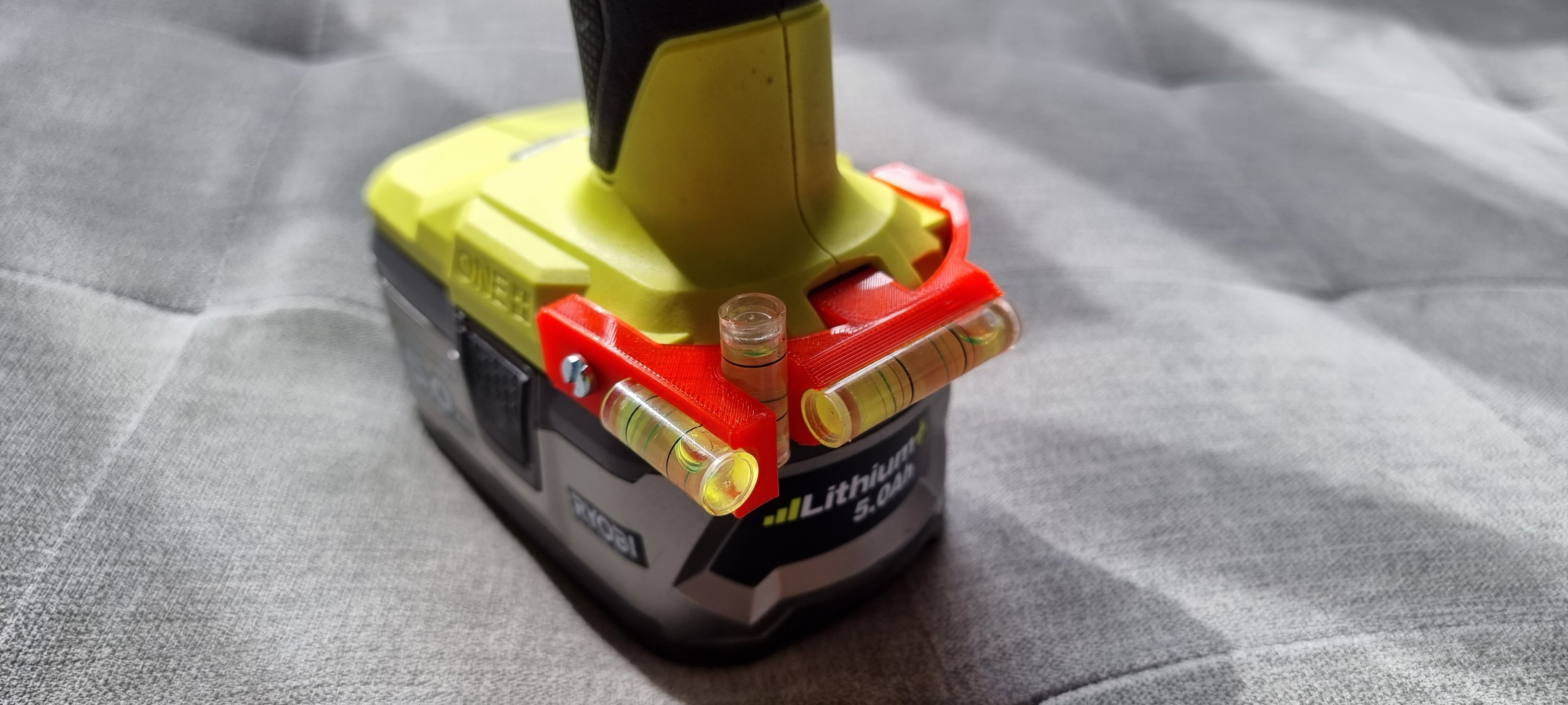 Ryobi Drill Spirit Level Adapter 3d model