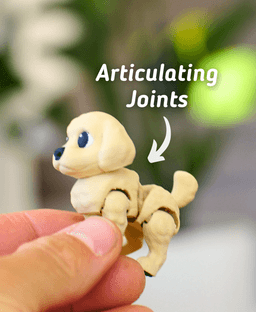 Labradoodle - Articulated Fidget Dog 3d model