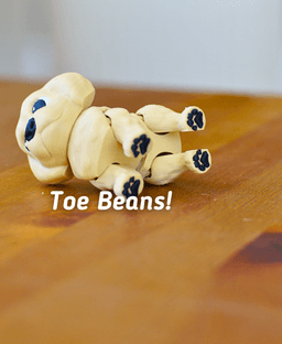 Labradoodle - Articulated Fidget Dog 3d model