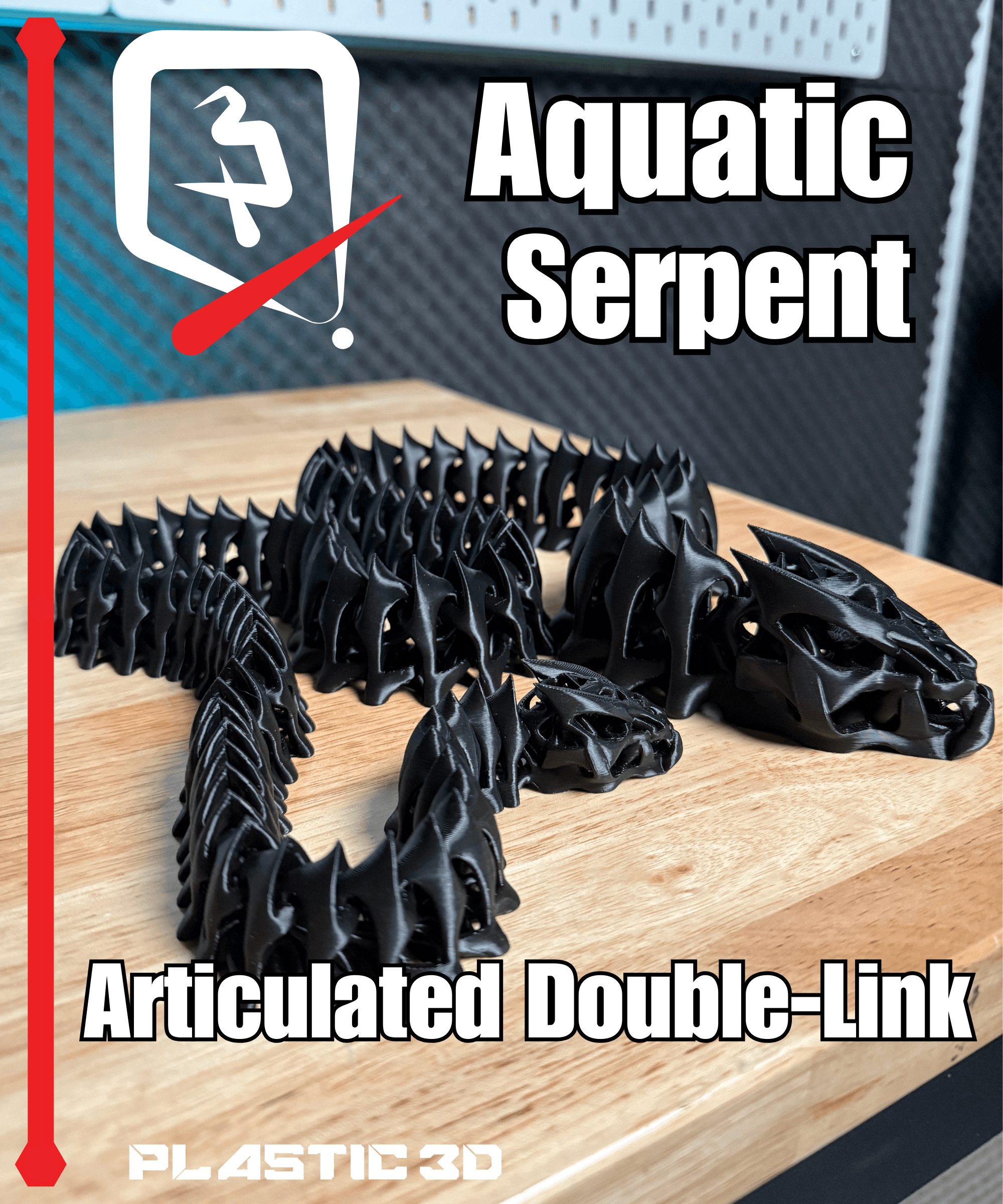 Plastic3D Aquatic Serpent 3d model