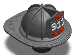 Firefighter Helmet Tow Hitch Cover US version 3d model