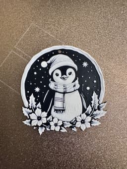 Christmas Penguin Decoration 3d model