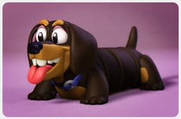 Happy Dogs Daschund 3d model