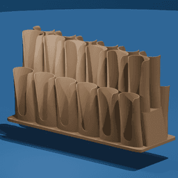 Double Decker Paint Tube Holder 3d model
