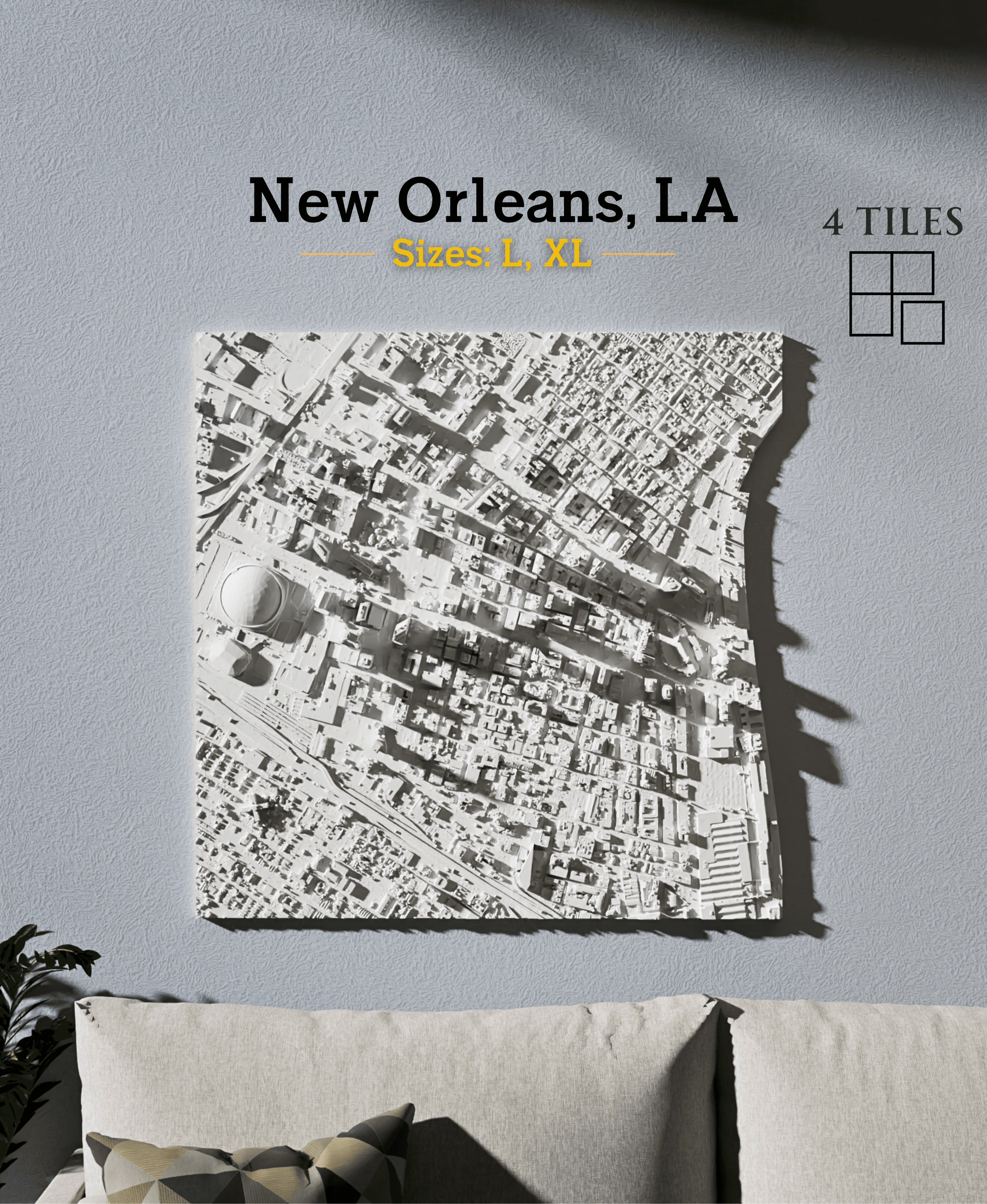 New Orleans, LA - L & XL 3d model