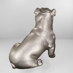 bulldog dog 3d model