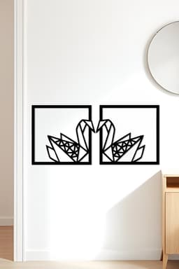 Swan Wall Art, Wall Decor, Home Decor 3d model