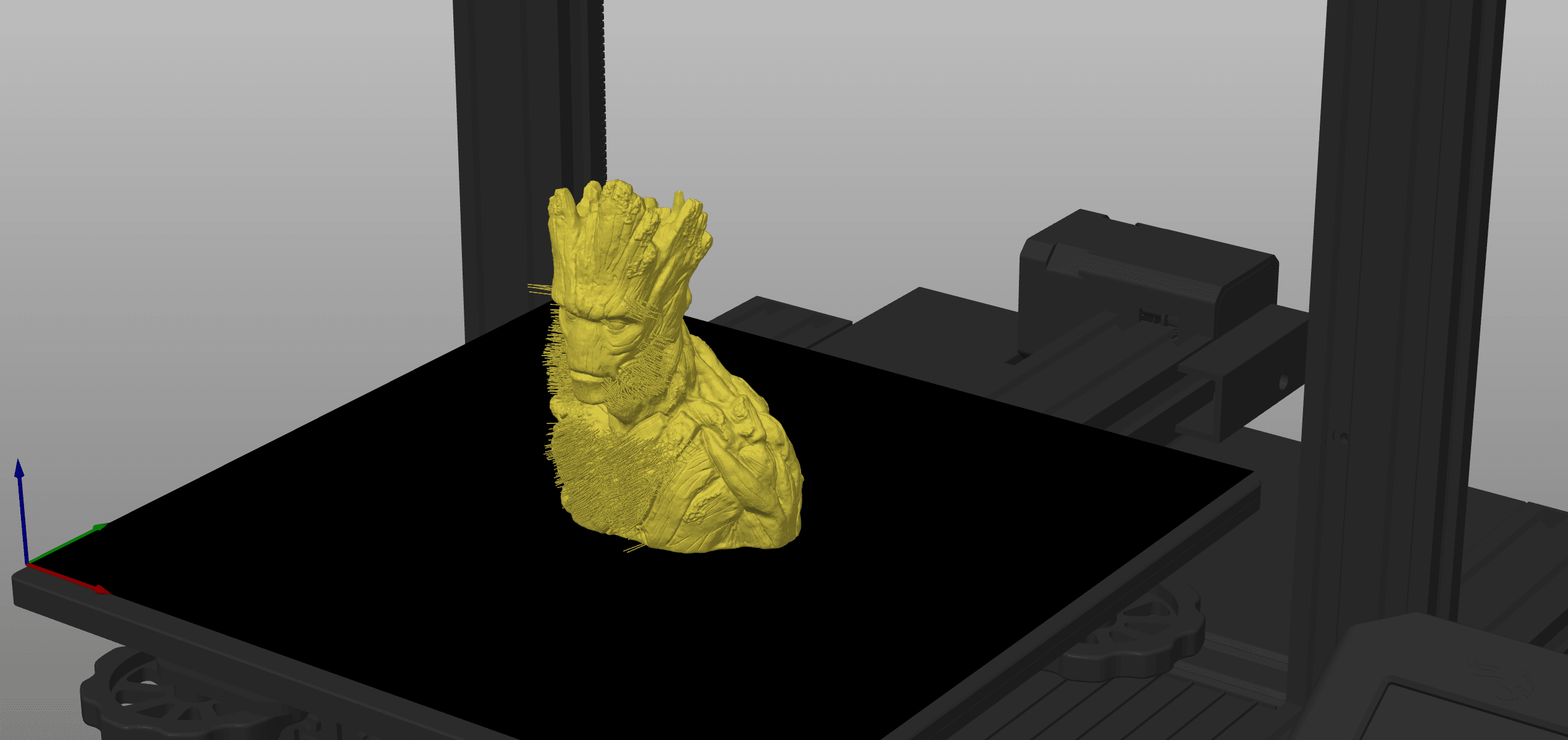 Overgrown Groot - Hairify 3d model