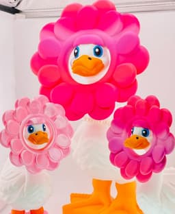 Flat Petal Flower Goose Gear for Porch Goose 3d model