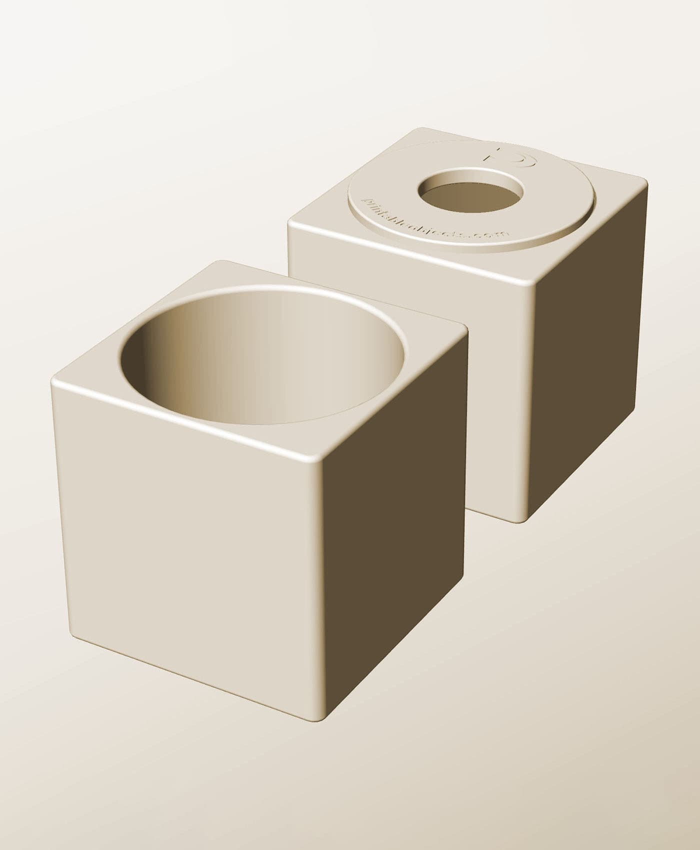 CS96-105-P Pierced container modular stackable module bin box 3d model
