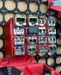Multiboard SFP / GBIC modules holder 3d model