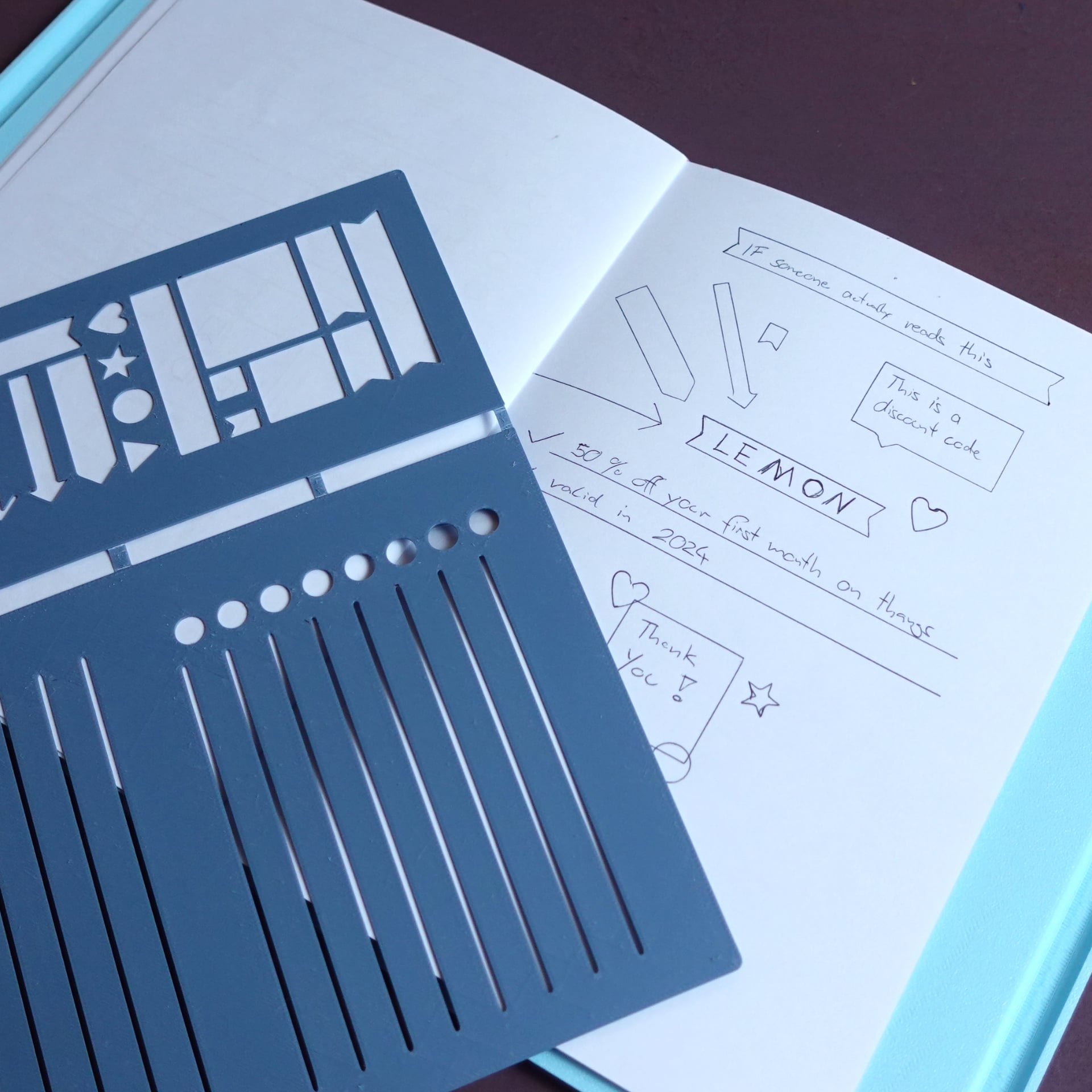 Notebook stencil 3d model