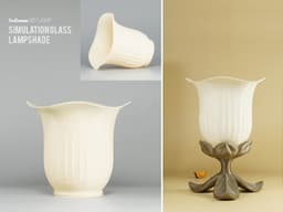 Simulation glass LampShade 3d model