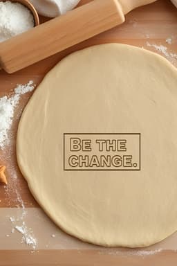Be The Change Cookie Cutter, Biscuit Cutter 3d model
