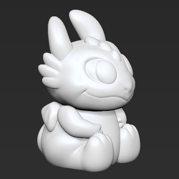 BABY DRAGON NIGHT LAMP 3d model