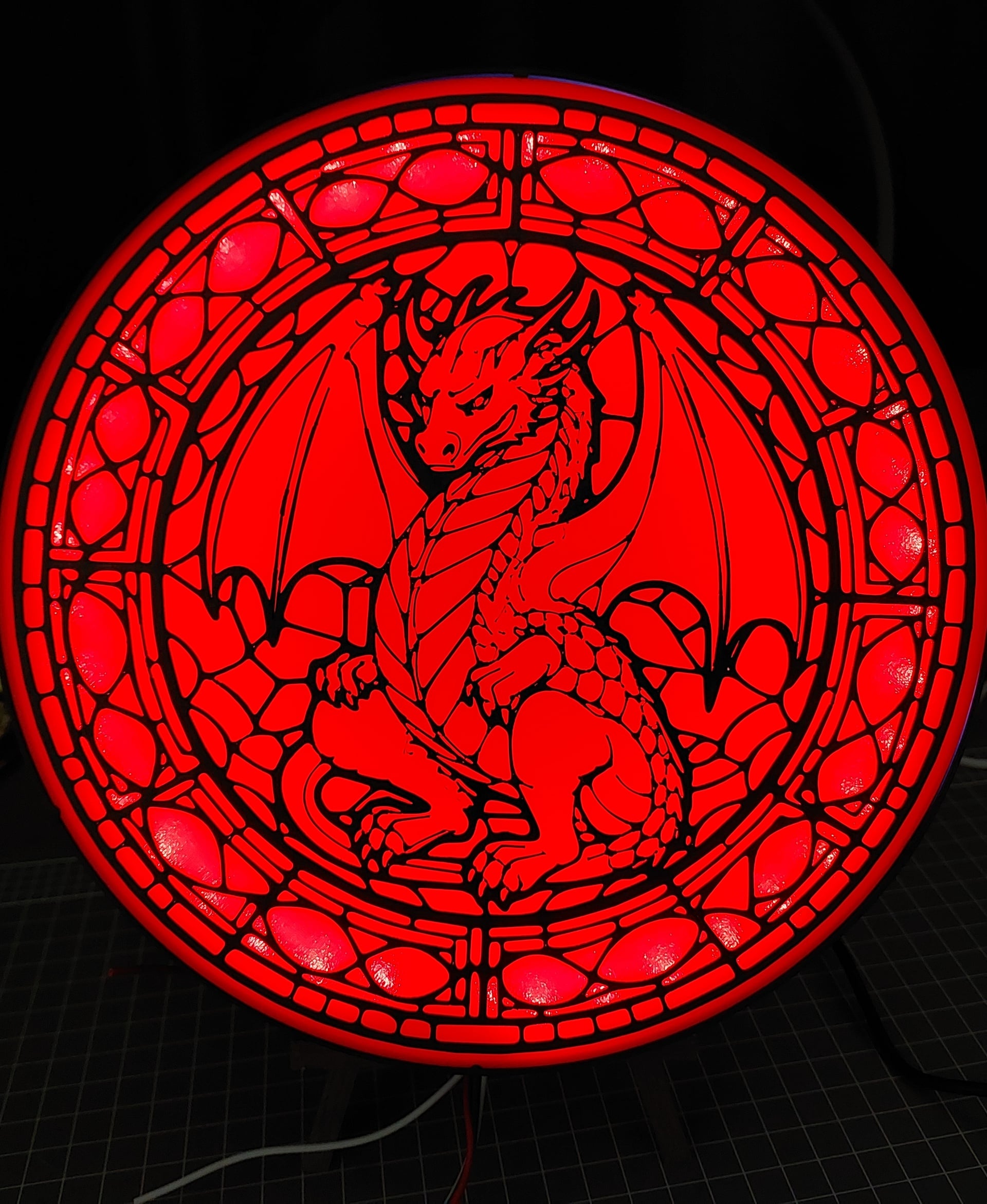 Red Dragon wall art 3d model