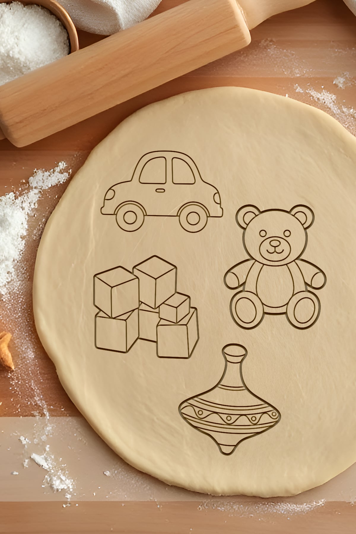 Child Toys Cookie Cutter, Biscuit Cutter 3d model