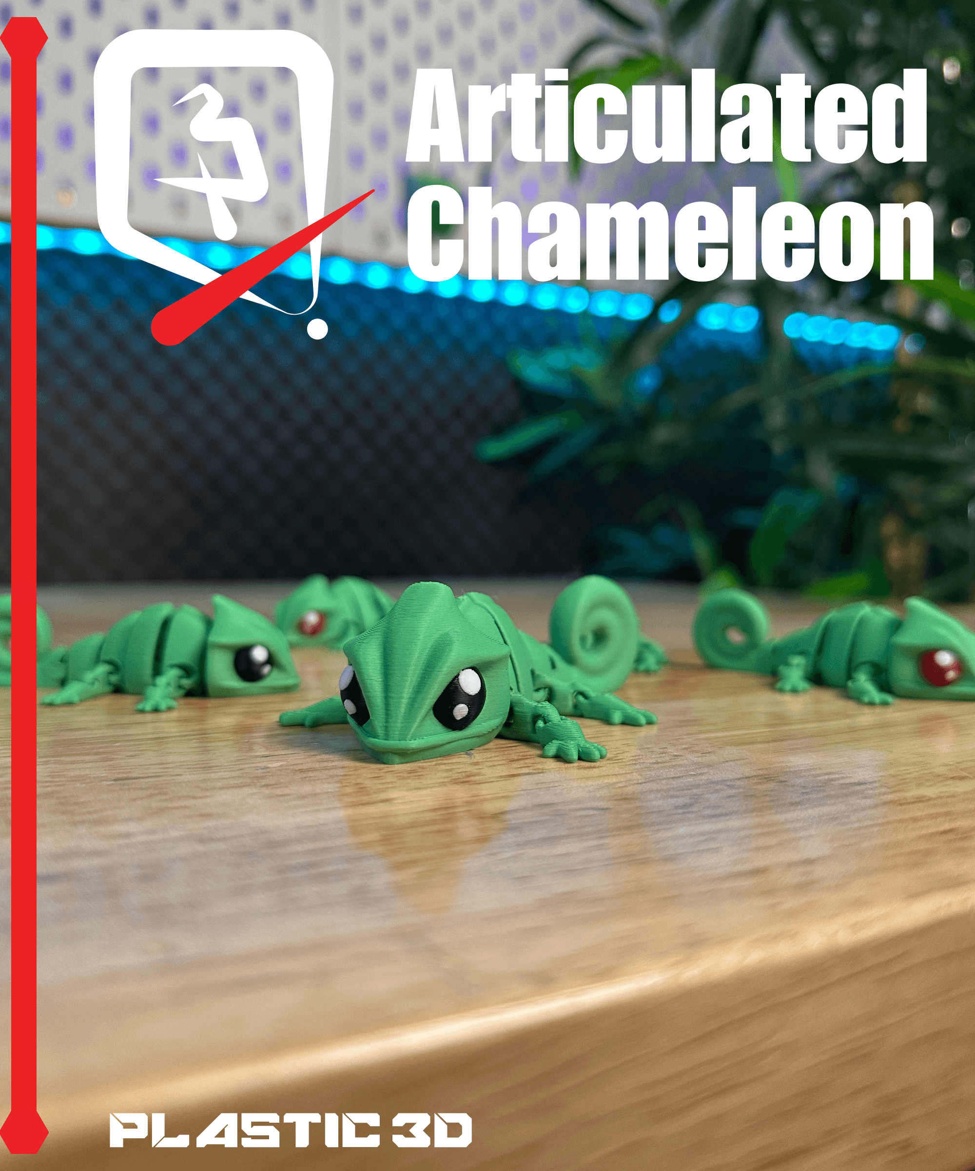 Articulated Chameleon 3d model