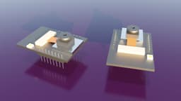 ESP32-CAM 3D object with exact dimensions 3d model