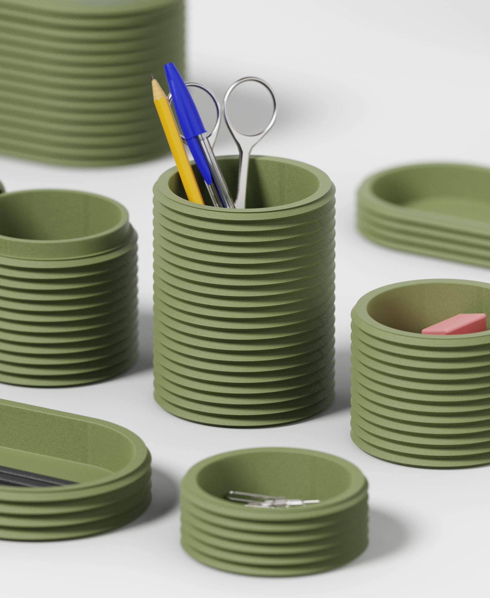 ZAG Collection - Desk Organizer Set 3d model