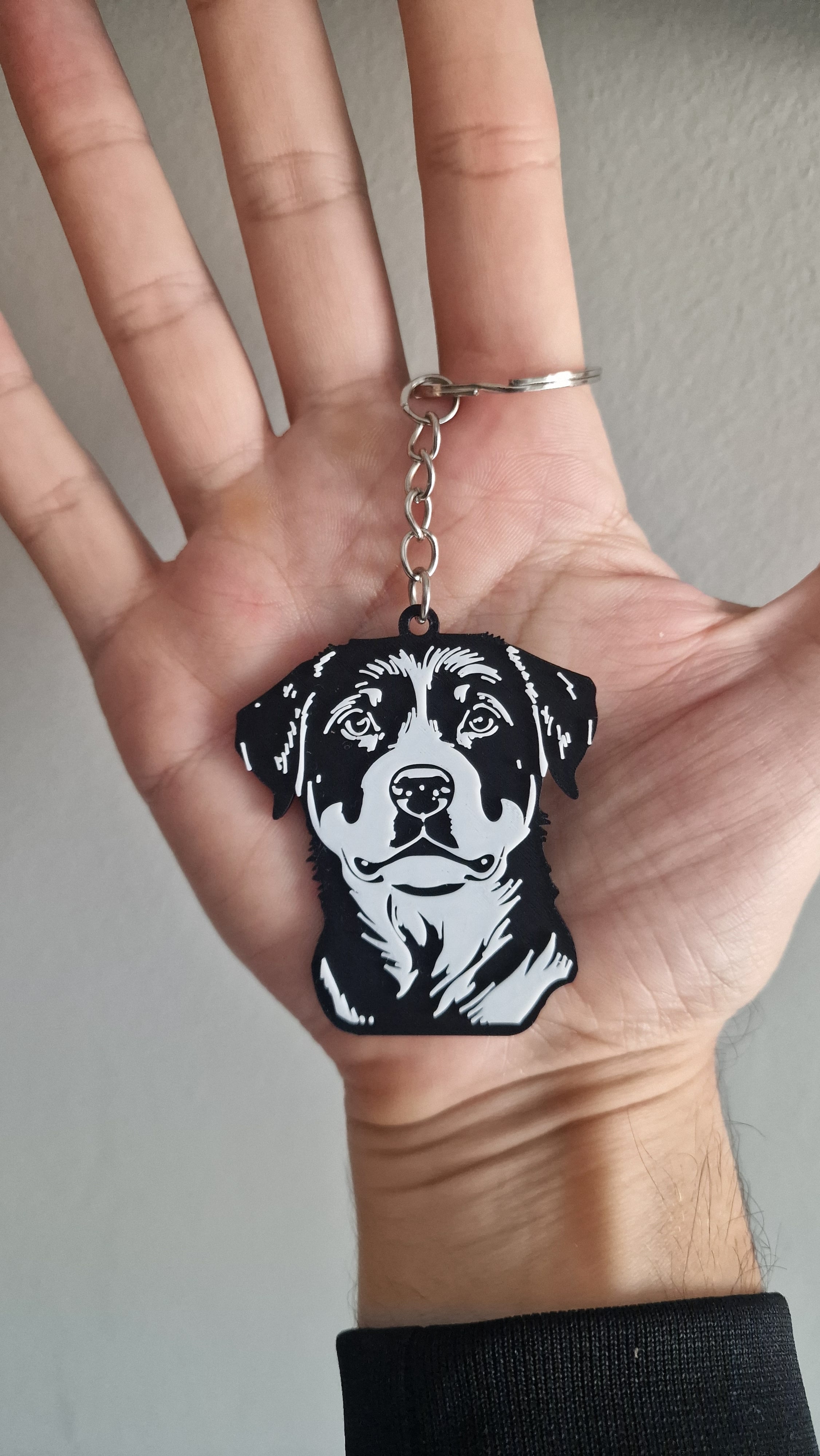 Rottweiler keychain 3d model