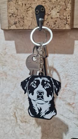 Rottweiler keychain 3d model