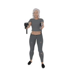 Urban Fighter Female v2 3d model