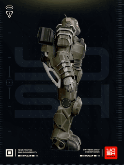 NCR Power Armor 3D Printer STL 3d model