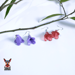 Violet Earrings 3d model